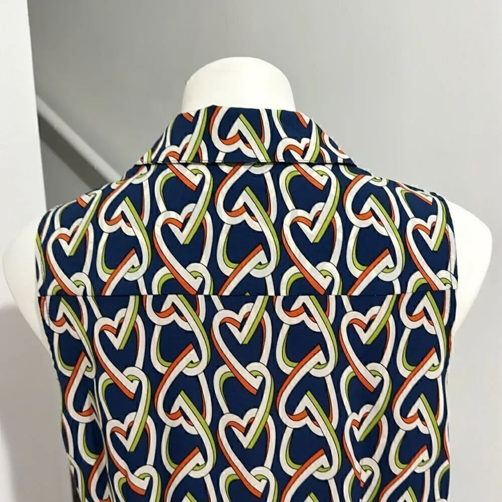 Cabi HEART PRINT MULTICOLOR  MIDI DRESS SIZE M - Picture 7 of 13